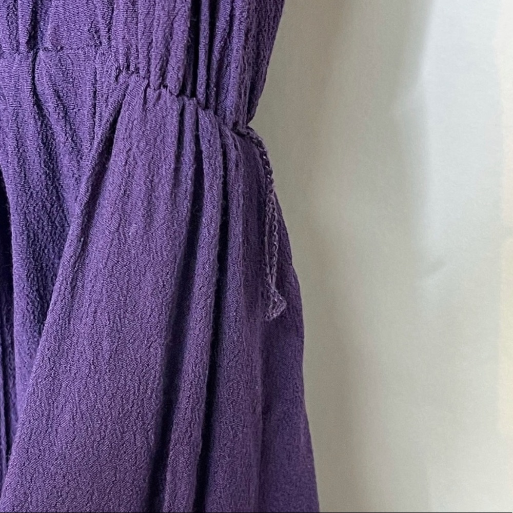 Anthropologie Maeve Purple Faux Wrap Midi Dress Small without the belt - Picture 8 of 10